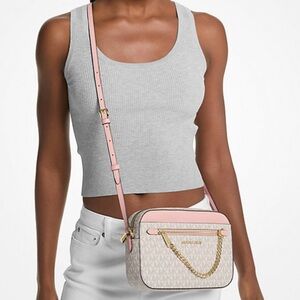 Michael kors pink logo purse